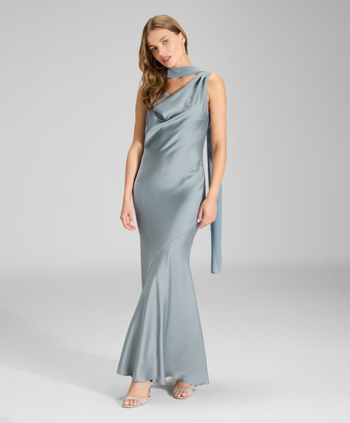 Dames sjaal blauw