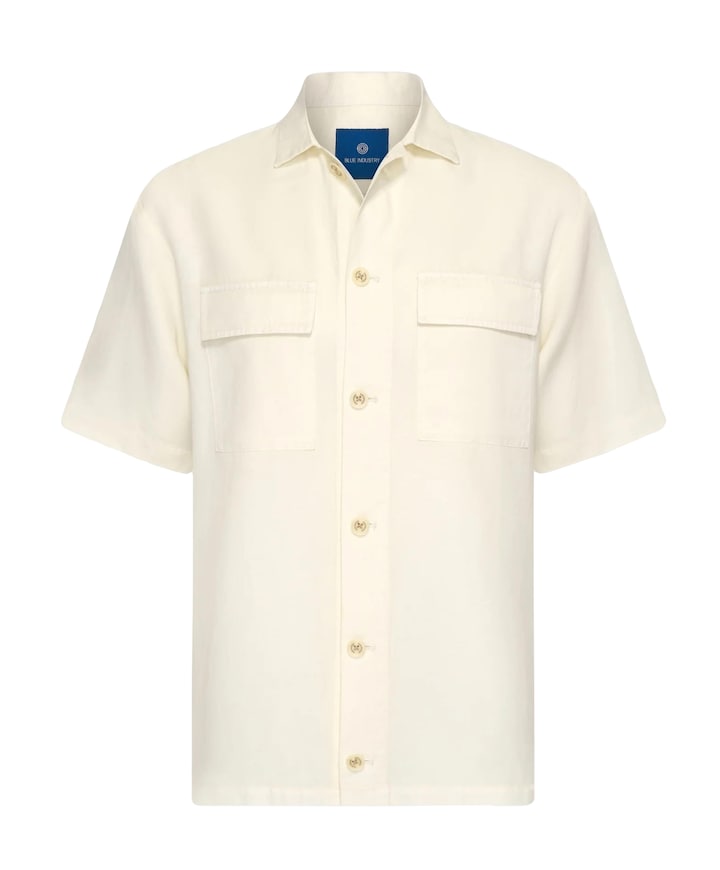 Heren overshirt ecru