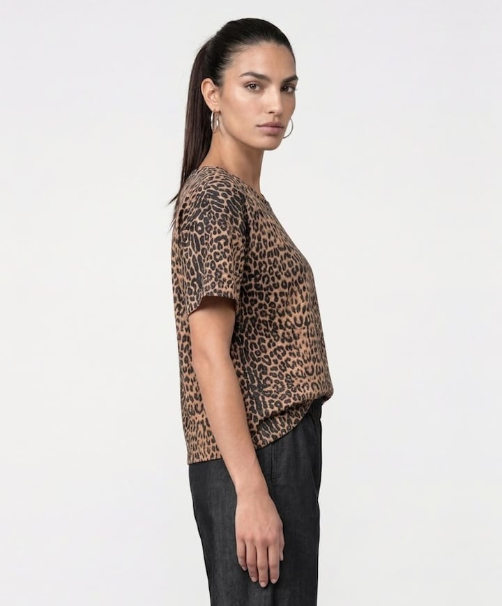 Dames T-shirt beige