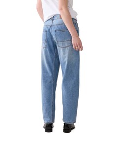 Cocoon fit vintage cotton twill dames jeans blauw