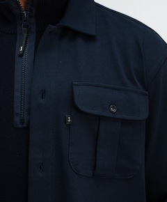 Heren overshirt blauw