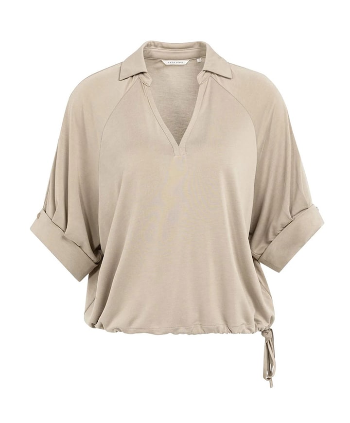Dames T-shirt beige
