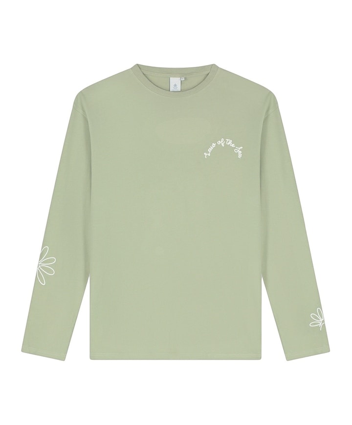 Heren longsleeve groen