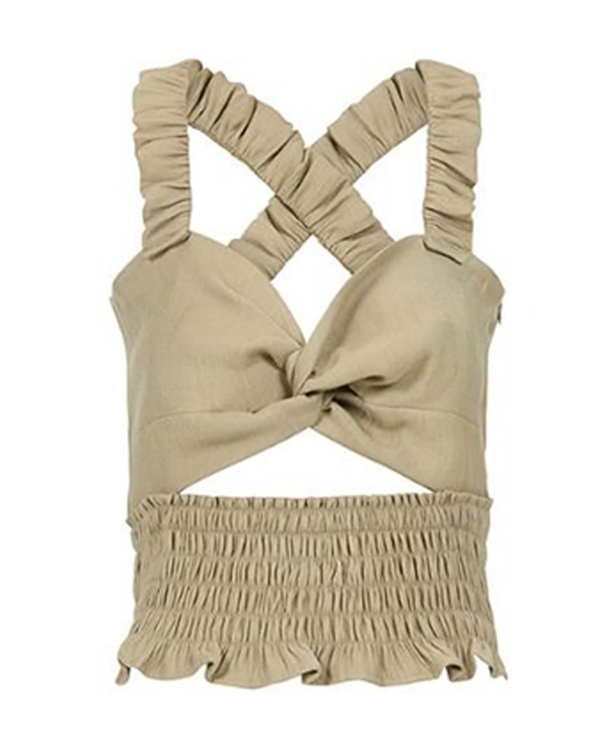 Dames top beige