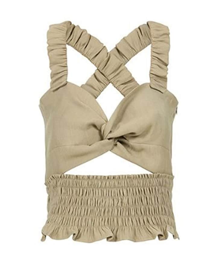Dames top beige