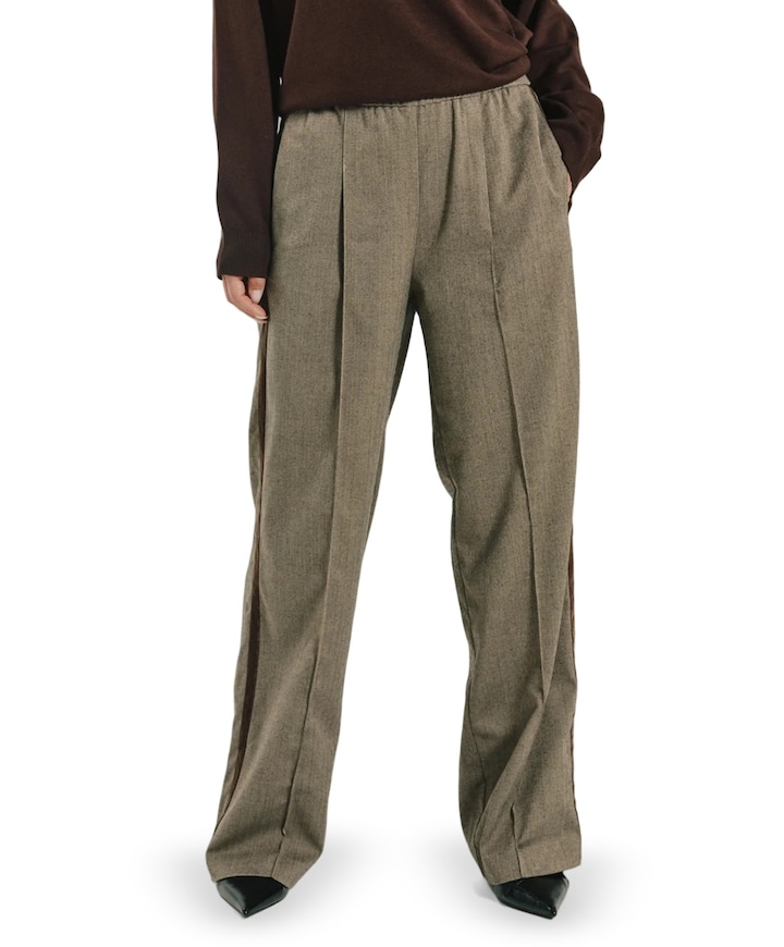 FQSOFY dames broek bruin