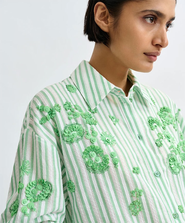 Dames blouse groen