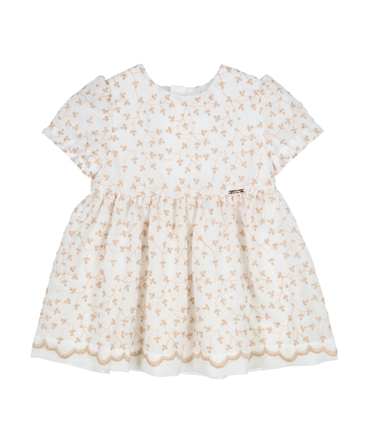 Meisjes jurk ecru