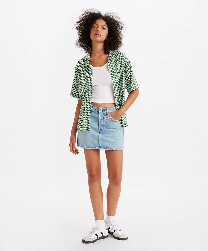Rok blauw