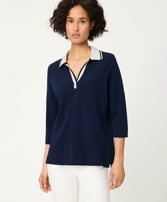 Dames polo blauw