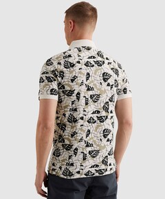 Heren polo ecru