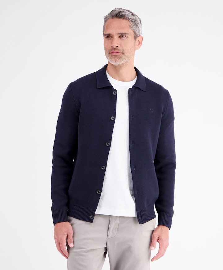 Heren vest blauw