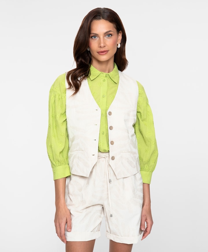 Dames gilet ecru