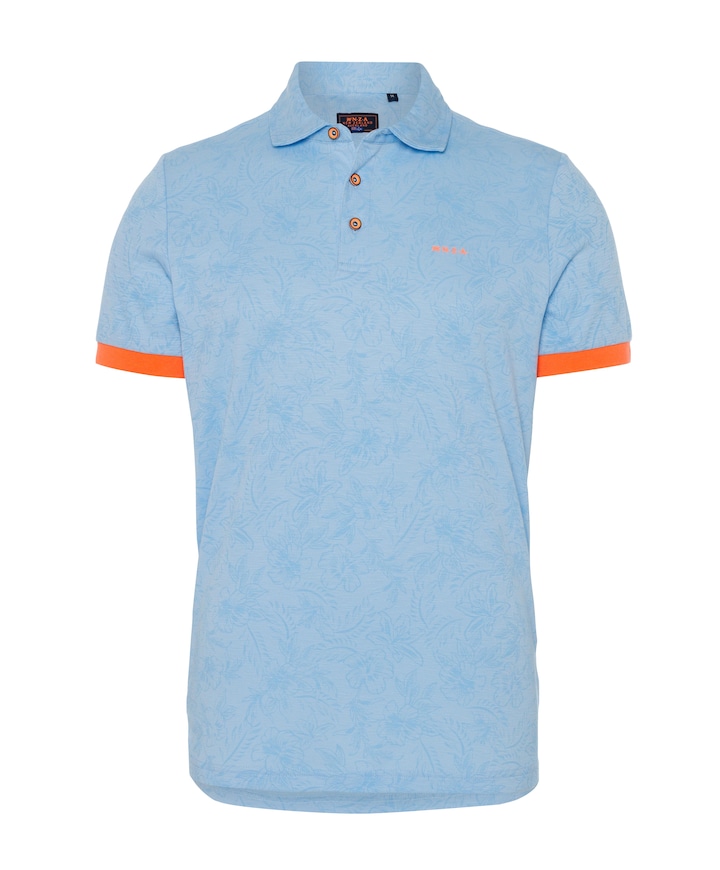 Heren polo blauw