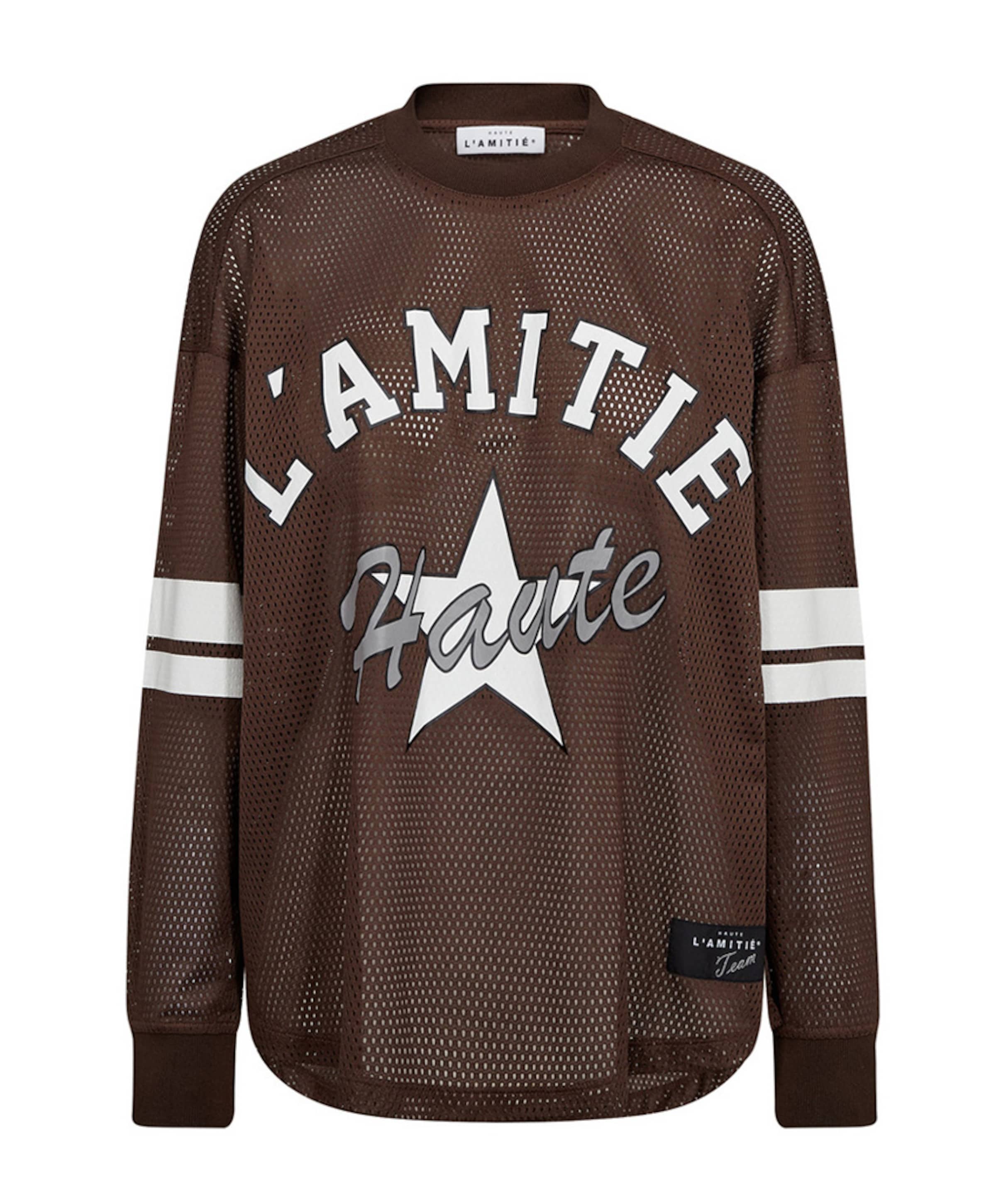 Dames longsleeve bruin