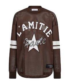 Dames longsleeve bruin