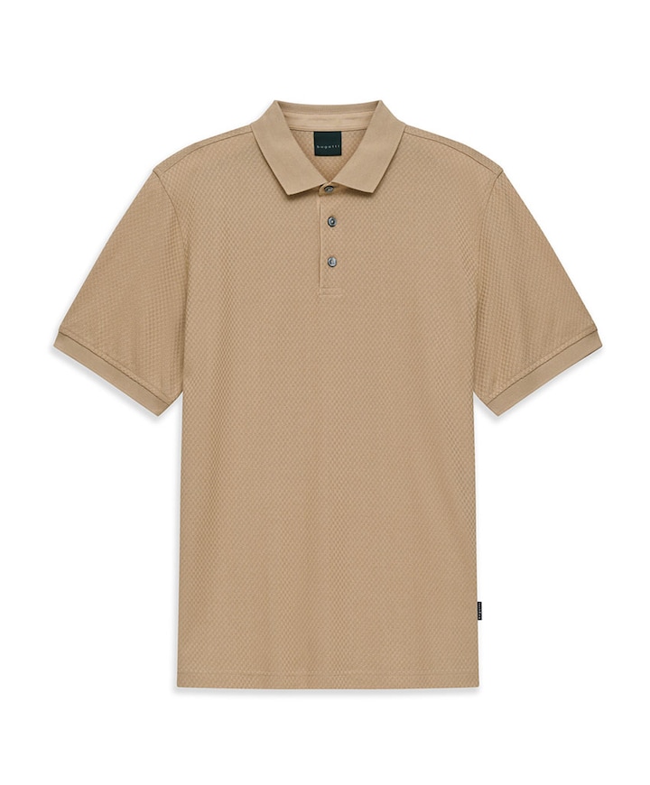 Heren polo beige