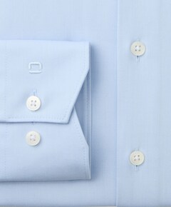 Heren overhemd lange mouw blauw