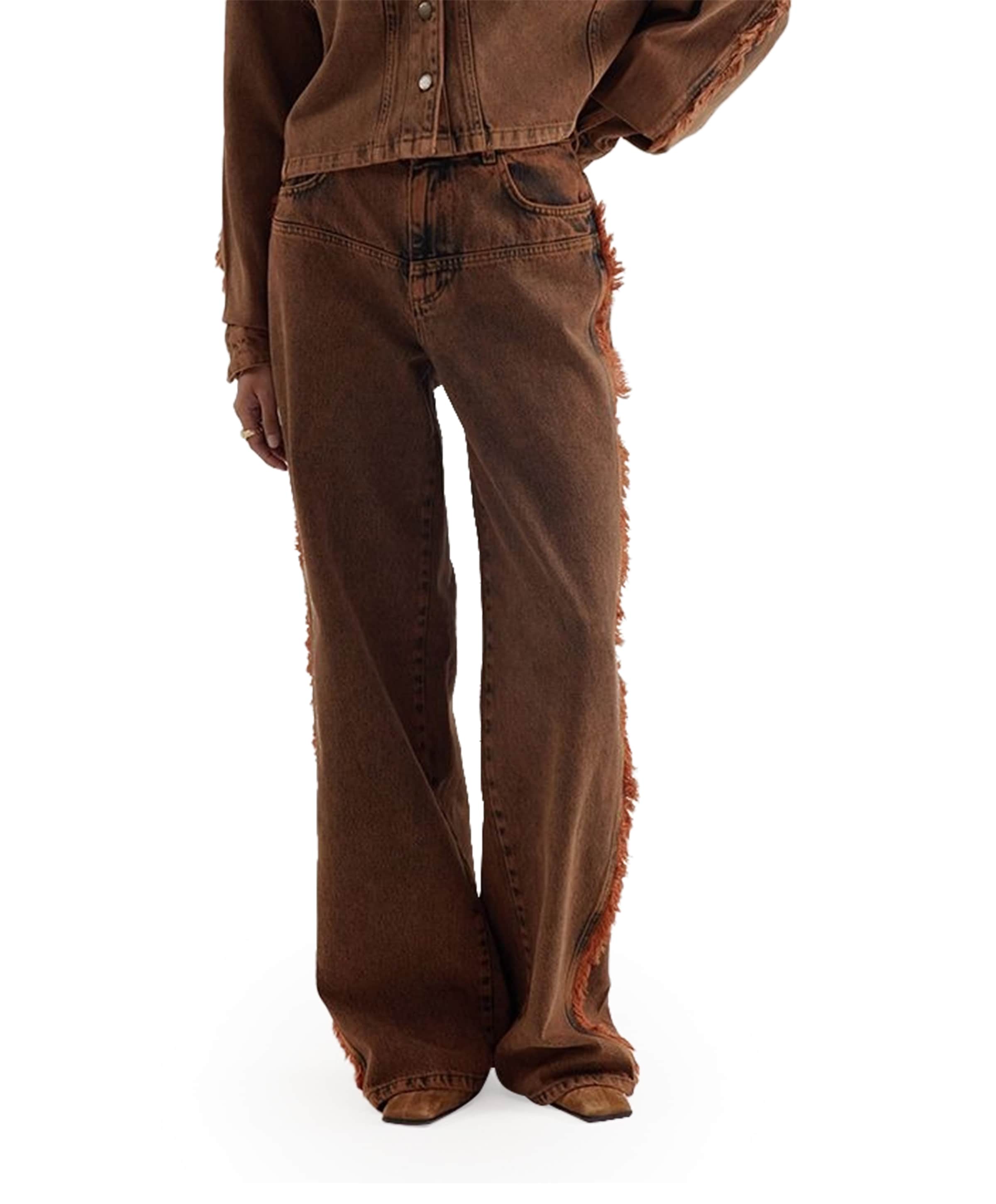 CHARISSA-PA broek bruin