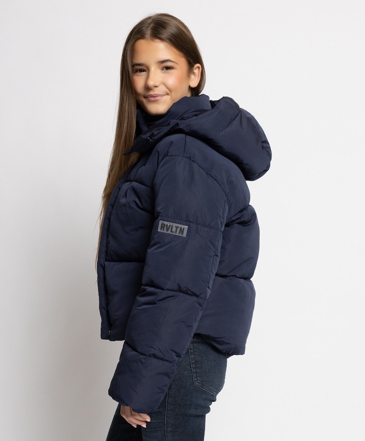 Meisjes jas blauw