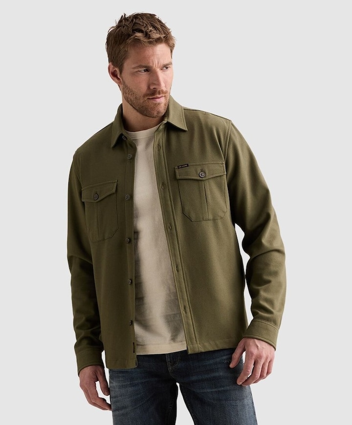 Heren overshirt groen