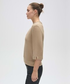 Dames longsleeve beige