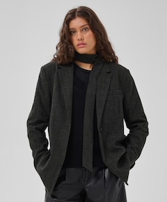Dames blazer grijs