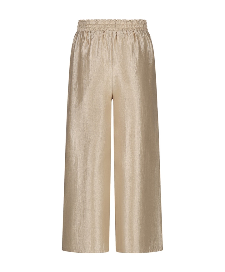 Dansant wide leg meisjes broek goud