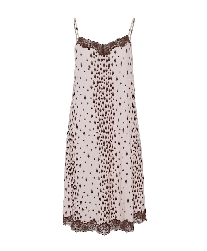 Dames nachthemd beige