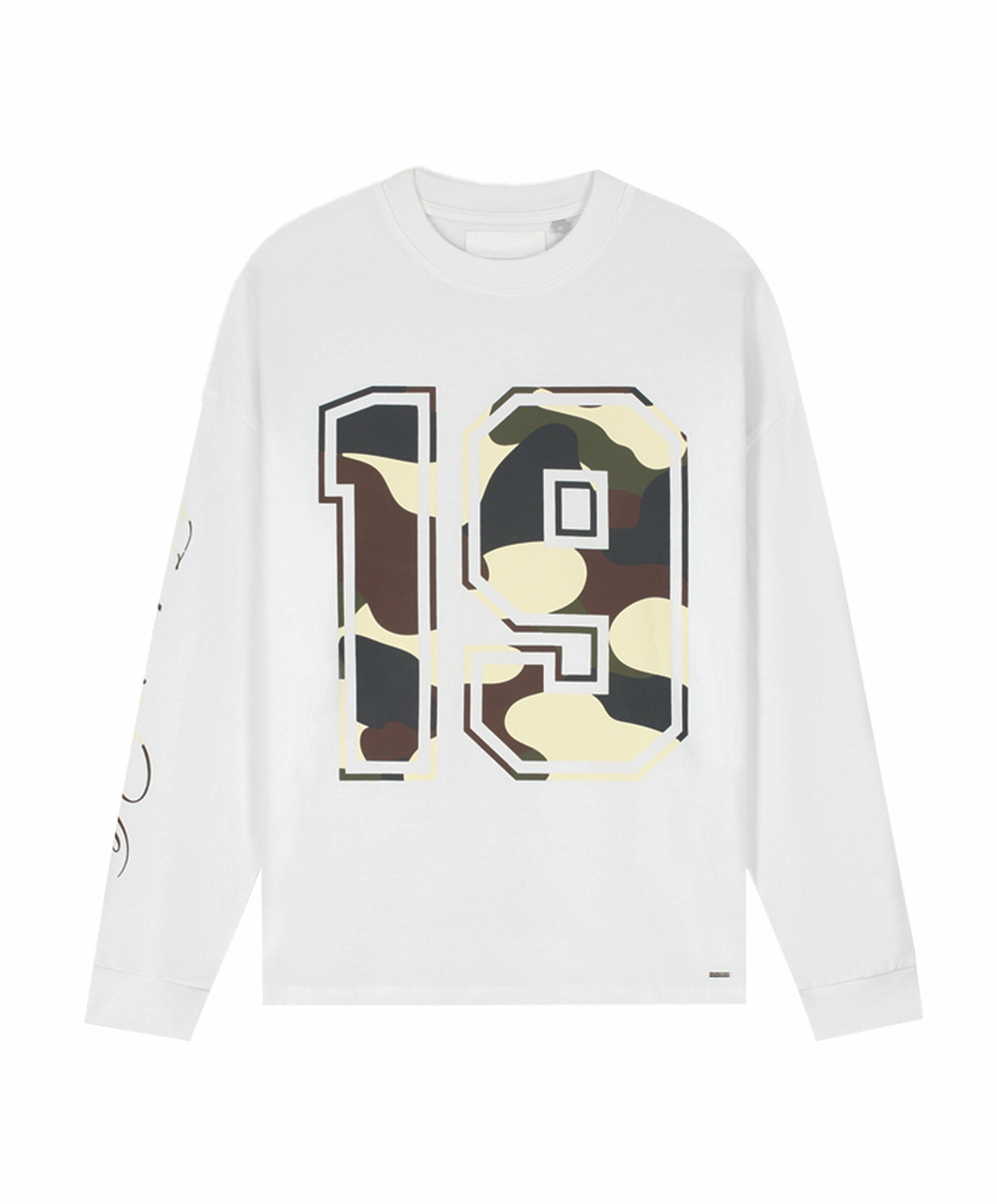 Heren longsleeve wit