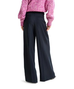Invest wide leg pantalon blauw