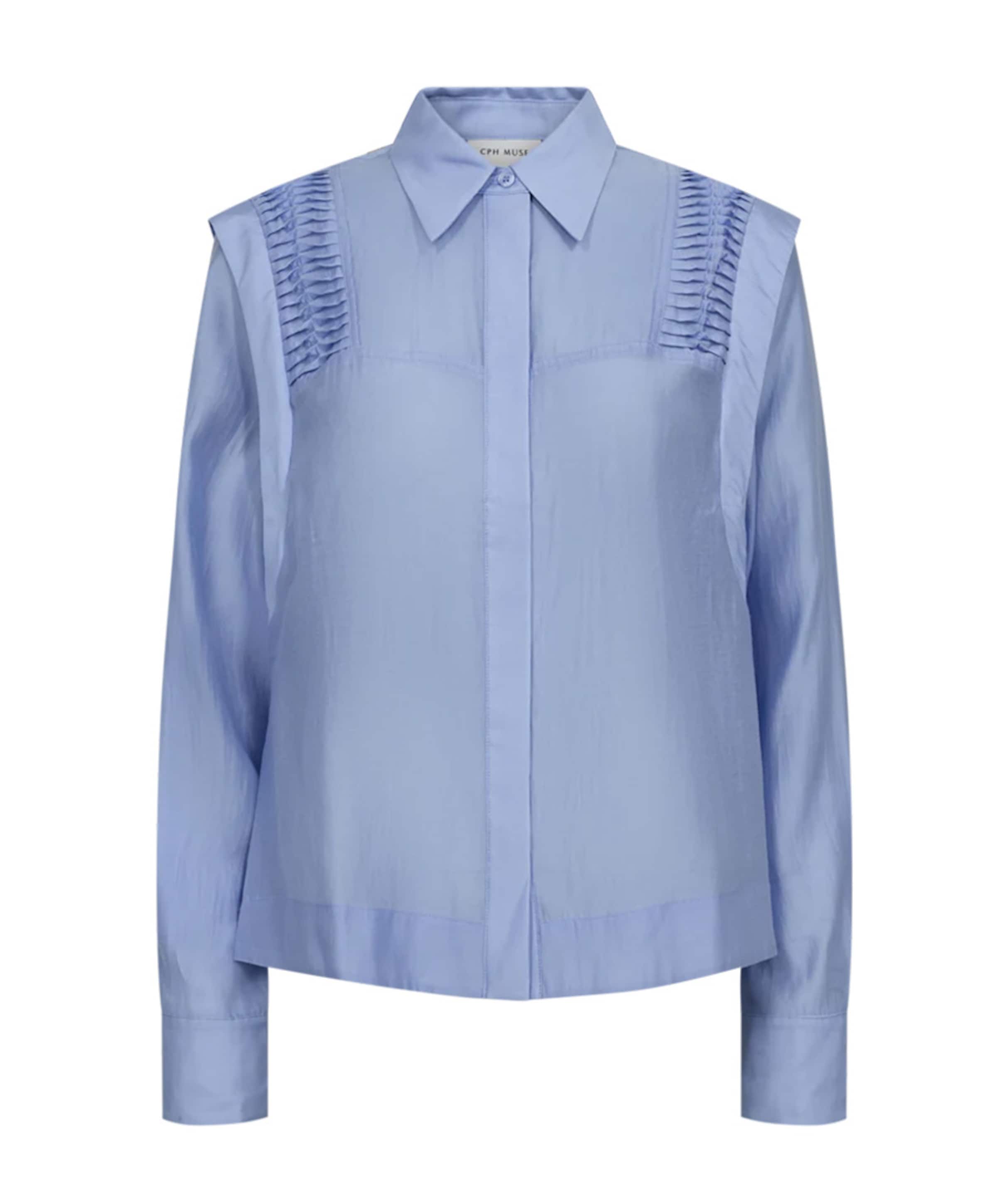 Dames blouse blauw