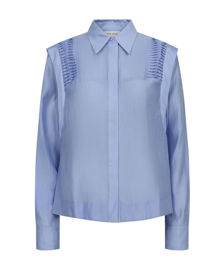 Dames blouse blauw