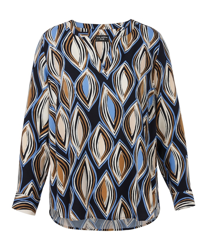 Dames blouse blauw