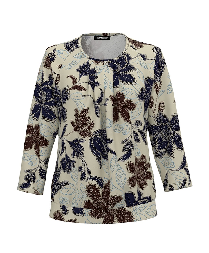 Dames longsleeve blauw
