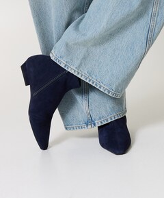 dames enkellaarzen blauw