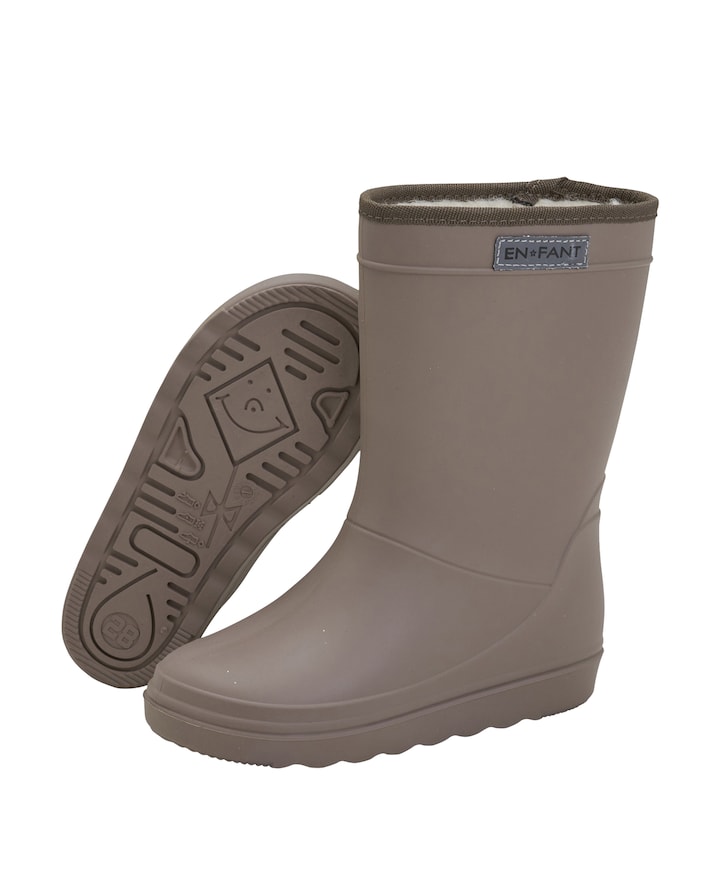 Thermo Boots Solid regenlaarzen beige