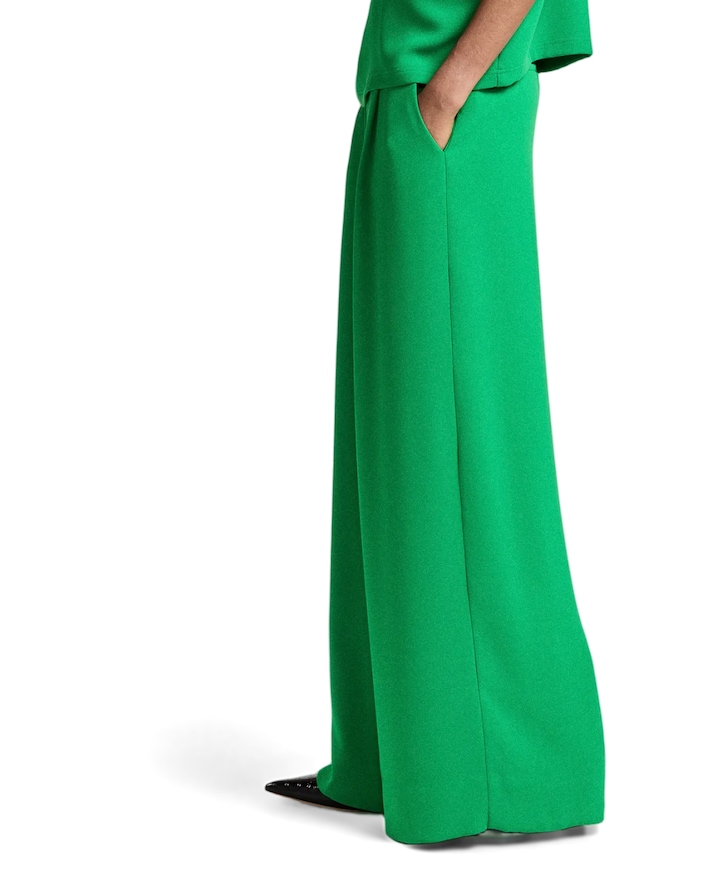 Kelsea Wide Leg dames pantalon groen
