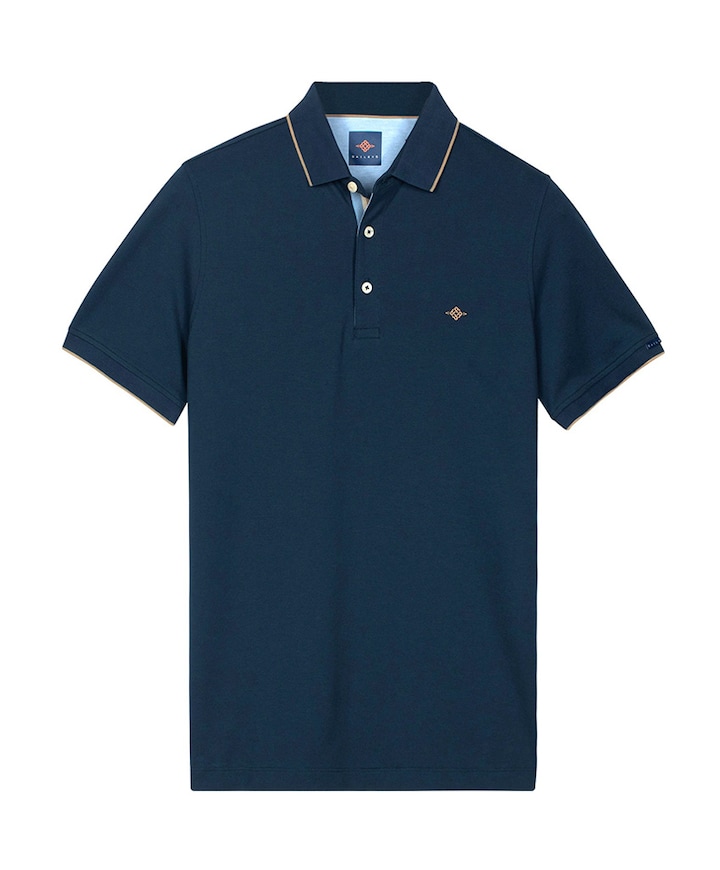 Heren polo blauw