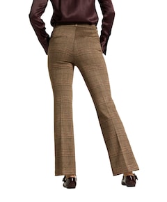 Fleur cropped dames broek bruin