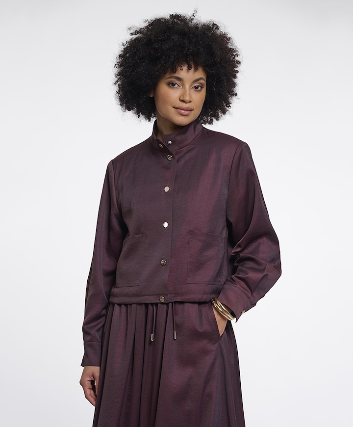 Dames jas bordeaux