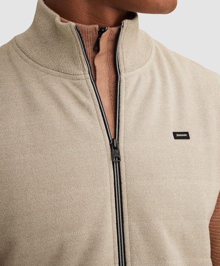 Heren bodywarmer beige