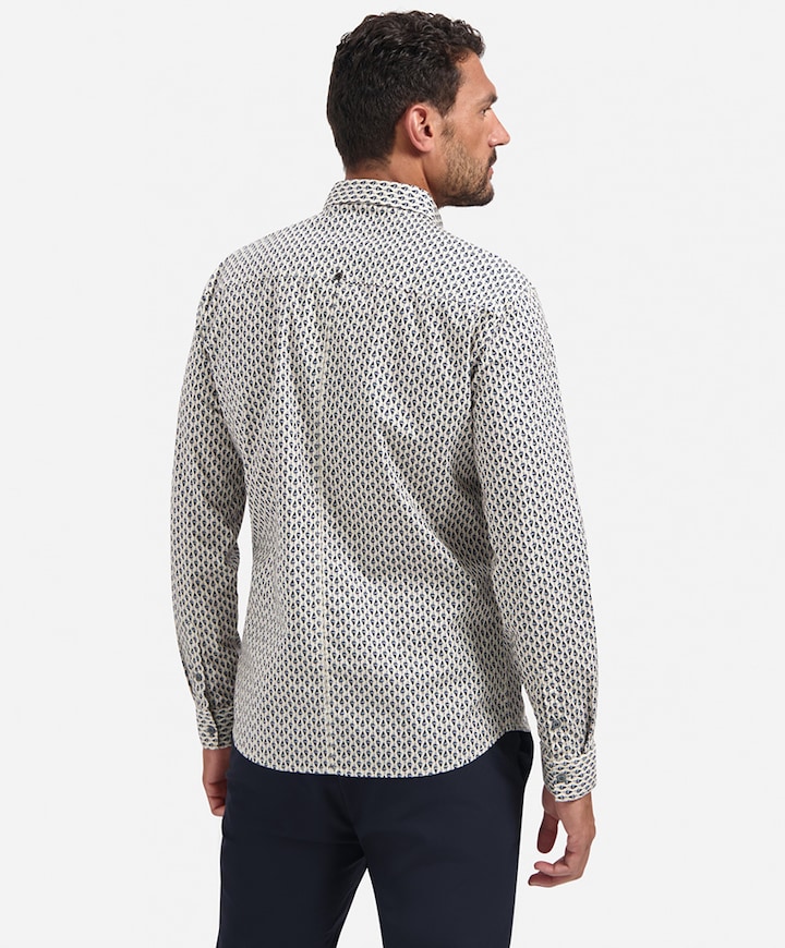 Heren overhemd lange mouw wit