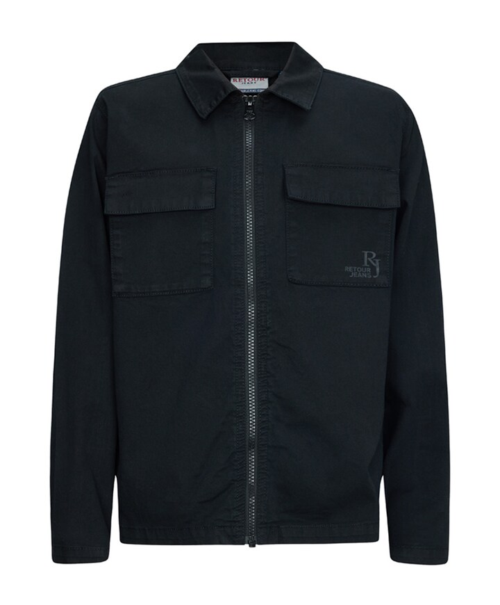 Overhemd lange mouw zwart