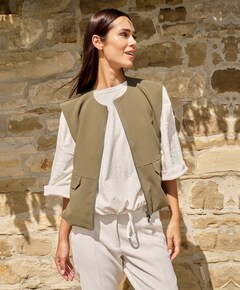 Dames gilet groen