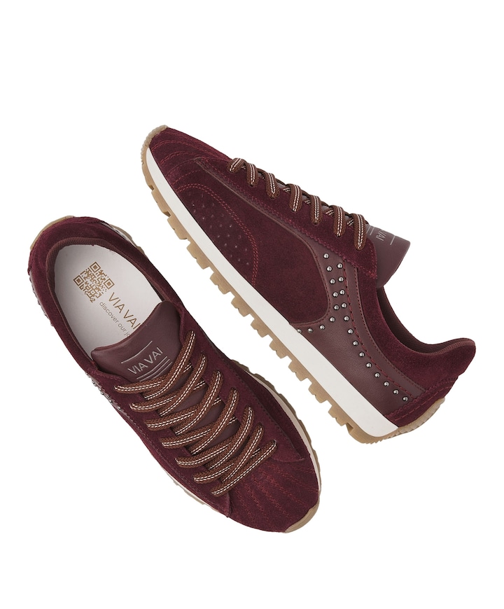 Scott Kyle dames sneakers bordeaux