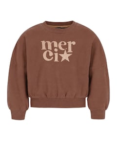 Meisjes sweater bruin