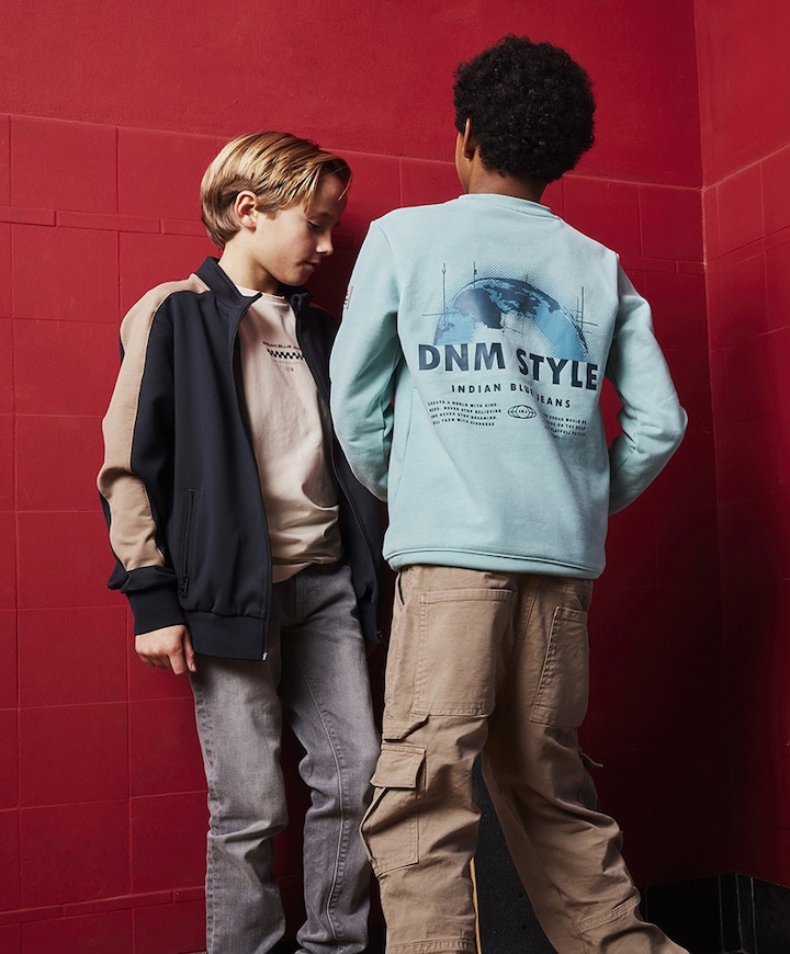 Jongens sweater blauw