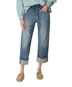 BAGGY dames jeans blauw