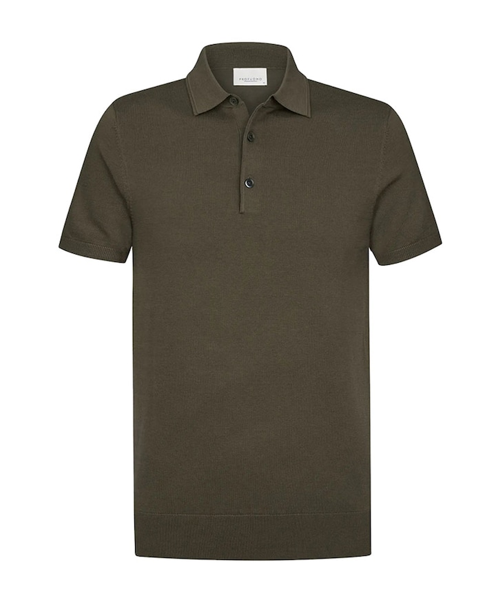Heren polo bruin